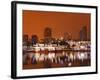 Rainbow Harbor and Skyline, Long Beach City, Los Angeles, California, USA-Richard Cummins-Framed Photographic Print