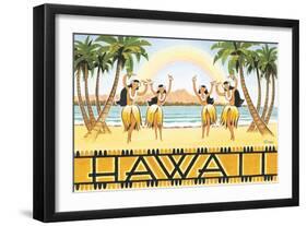 Rainbow Hawaii-Kerne Erickson-Framed Art Print