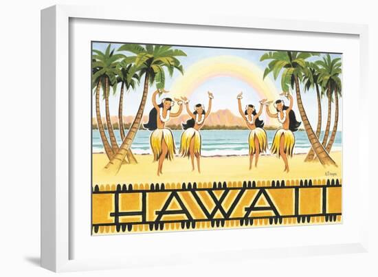 Rainbow Hawaii-Kerne Erickson-Framed Art Print