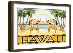 Rainbow Hawaii-Kerne Erickson-Framed Art Print