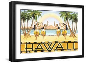 Rainbow Hawaii-Kerne Erickson-Framed Art Print