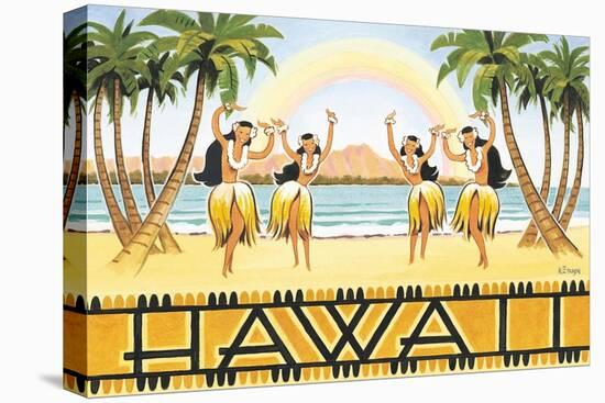 Rainbow Hawaii-Kerne Erickson-Stretched Canvas