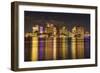 Rainbow in Boston Harbor-Michael Blanchette Photography-Framed Giclee Print