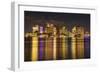 Rainbow in Boston Harbor-Michael Blanchette Photography-Framed Giclee Print