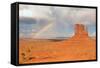 Rainbow in Monument Valley-snoofek-Framed Stretched Canvas
