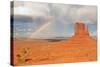 Rainbow in Monument Valley-snoofek-Stretched Canvas