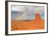 Rainbow in Monument Valley-snoofek-Framed Photographic Print