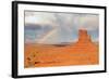 Rainbow in Monument Valley-snoofek-Framed Photographic Print