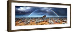 Rainbow in the Australian Desert-kwest19-Framed Photographic Print