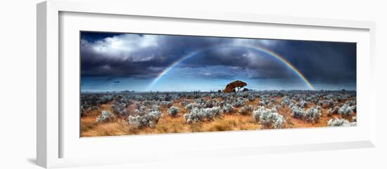 Rainbow in the Australian Desert-kwest19-Framed Photographic Print