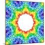 Rainbow Kaleidoscope Colorful Background-art_of_sun-Mounted Premium Giclee Print