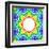 Rainbow Kaleidoscope Colorful Background-art_of_sun-Framed Art Print