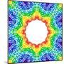 Rainbow Kaleidoscope Colorful Background-art_of_sun-Mounted Art Print