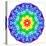 Rainbow Kaleidoscope Vibrant Circle-art_of_sun-Stretched Canvas