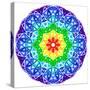 Rainbow Kaleidoscope Vibrant Circle-art_of_sun-Stretched Canvas