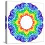 Rainbow Kaleidoscope Vibrant Circle-art_of_sun-Stretched Canvas