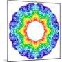 Rainbow Kaleidoscope Vibrant Circle-art_of_sun-Mounted Premium Giclee Print