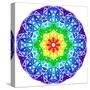 Rainbow Kaleidoscope Vibrant Circle-art_of_sun-Stretched Canvas