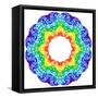 Rainbow Kaleidoscope Vibrant Circle-art_of_sun-Framed Stretched Canvas