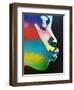 Rainbow Kiss-Abstract Graffiti-Framed Giclee Print