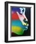 Rainbow Kiss-Abstract Graffiti-Framed Giclee Print