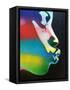 Rainbow Kiss-Abstract Graffiti-Framed Stretched Canvas