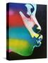 Rainbow Kiss-Abstract Graffiti-Stretched Canvas
