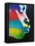 Rainbow Kiss-Abstract Graffiti-Framed Stretched Canvas