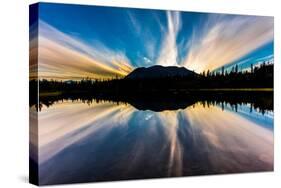 Rainbow Lake, Alaska, the Aleutian Mountain Range, near Willow Alaska-null-Stretched Canvas