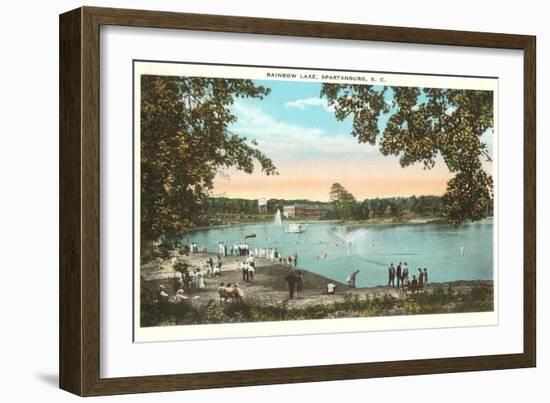 Rainbow Lake, Spartanburg, South Carolina-null-Framed Art Print