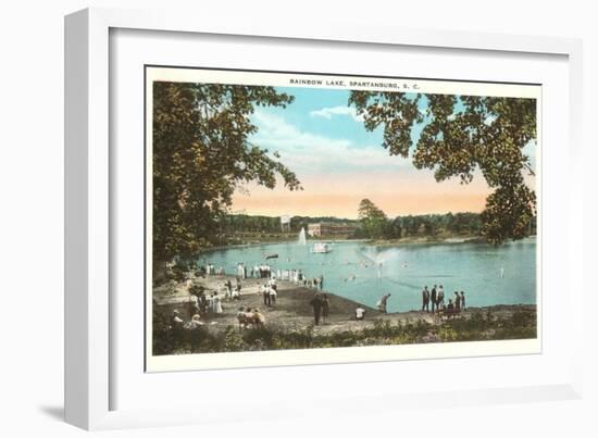 Rainbow Lake, Spartanburg, South Carolina-null-Framed Art Print