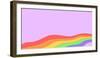 Rainbow Lgbt Flag Colors Background. Pride Month, Week or Day Celebration Wallpaper. LGBTQ Support-Oleg Lyfar-Framed Photographic Print