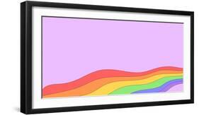 Rainbow Lgbt Flag Colors Background. Pride Month, Week or Day Celebration Wallpaper. LGBTQ Support-Oleg Lyfar-Framed Photographic Print