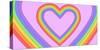 Rainbow Lgbt Flag Colors Background. Pride Month, Week or Day Celebration Wallpaper. LGBTQ Support-Oleg Lyfar-Stretched Canvas