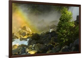 Rainbow, Lower Yosemite Falls, Yosemite National Park, California, USA-Michel Hersen-Framed Photographic Print