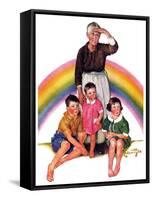 "Rainbow,"March 28, 1936-Ellen Pyle-Framed Stretched Canvas