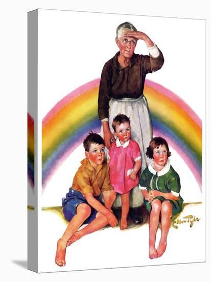 "Rainbow,"March 28, 1936-Ellen Pyle-Stretched Canvas