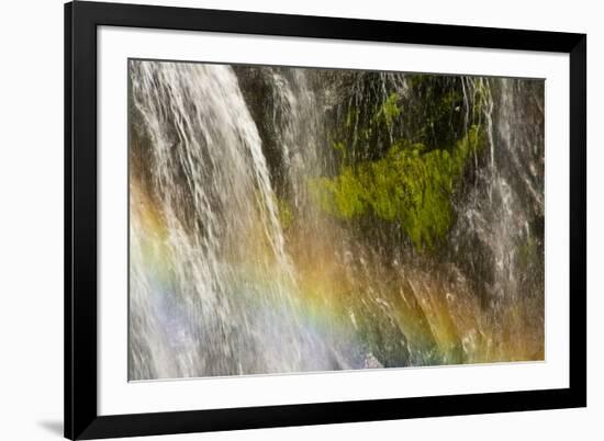 Rainbow, Narada Falls, Mount Rainier National Park, Washington, USA-Michel Hersen-Framed Photographic Print