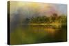 Rainbow of Color at the River-Jai Johnson-Stretched Canvas