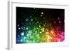 Rainbow Of Lights-SSilver-Framed Art Print