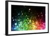 Rainbow Of Lights-SSilver-Framed Art Print