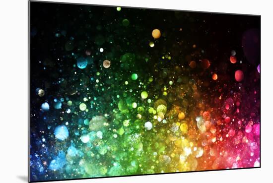 Rainbow Of Lights-SSilver-Mounted Art Print