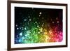Rainbow Of Lights-SSilver-Framed Art Print