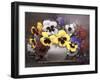 Rainbow of Pansies-Victor Santos-Framed Giclee Print