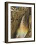 Rainbow on Upper Yosemite Falls in Yosemite National Park, California, USA-Chuck Haney-Framed Photographic Print