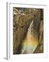 Rainbow on Upper Yosemite Falls in Yosemite National Park, California, USA-Chuck Haney-Framed Photographic Print