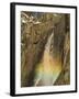 Rainbow on Upper Yosemite Falls in Yosemite National Park, California, USA-Chuck Haney-Framed Photographic Print