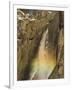 Rainbow on Upper Yosemite Falls in Yosemite National Park, California, USA-Chuck Haney-Framed Photographic Print