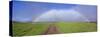 Rainbow Over a Landscape, Kamuela, Big Island, Hawaii, USA-null-Stretched Canvas