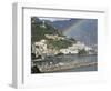 Rainbow over a Town, Almafi, Amalfi Coast, Campania, Italy-null-Framed Photographic Print